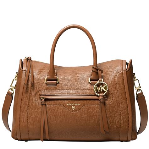 michael michael kors carine medium satchel reviews|michael kors manhattan medium contrast.